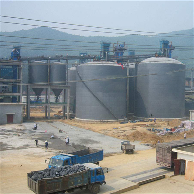 江苏水泥钢板仓2座3000吨青岛项目进入施工